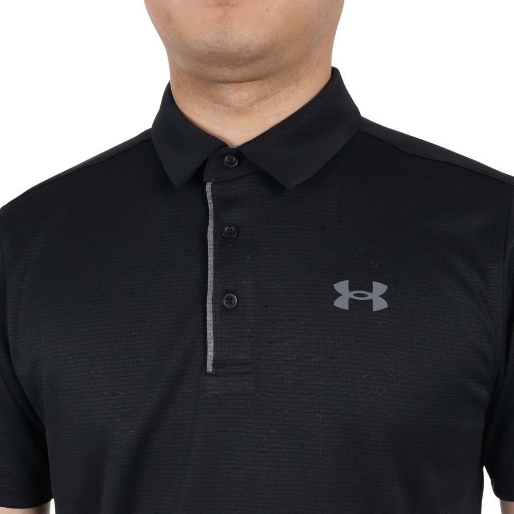 アンダーアーマー（UNDER ARMOUR）（メンズ）ゴルフウェア ポロシャツ メンズ テックポロシャツ 1290140 BLK/GPH/GPH GO