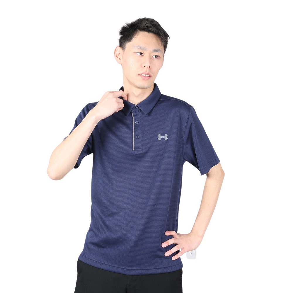 アンダーアーマー（UNDER ARMOUR）（メンズ）ゴルフウェア ポロシャツ メンズ テックポロシャツ 1290140 MDN/GPH/GPH GO