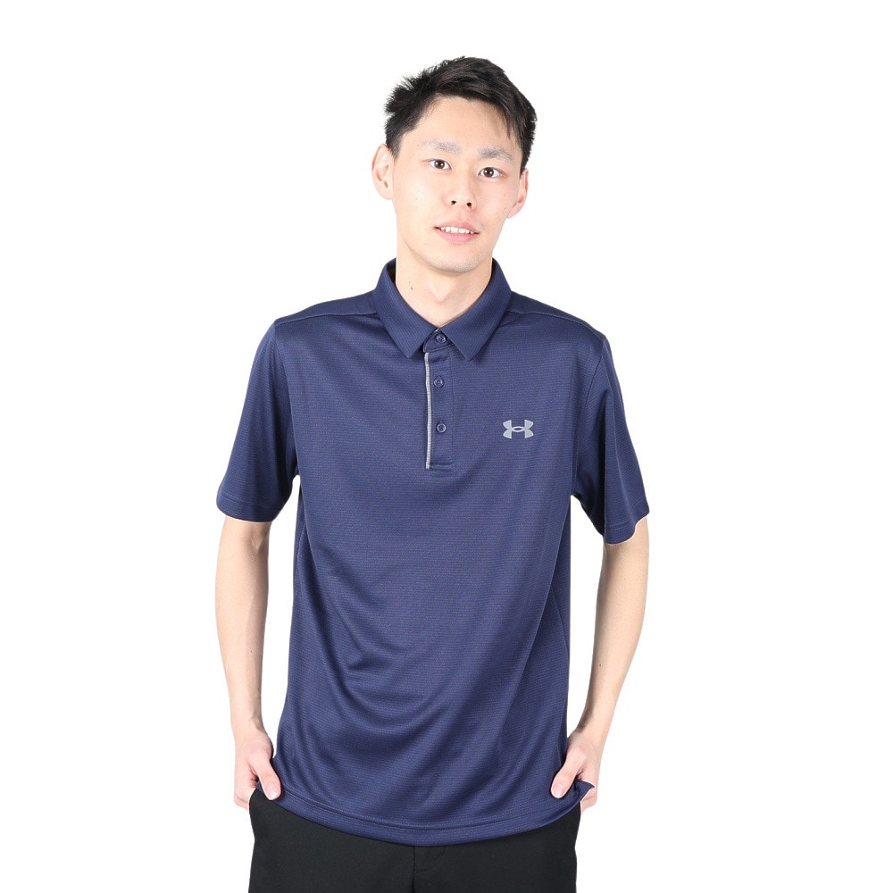 アンダーアーマー（UNDER ARMOUR）（メンズ）ゴルフウェア 半袖 ポロシャツ メンズ テックポロシャツ 1290140 MDN/GPH/GPH GO