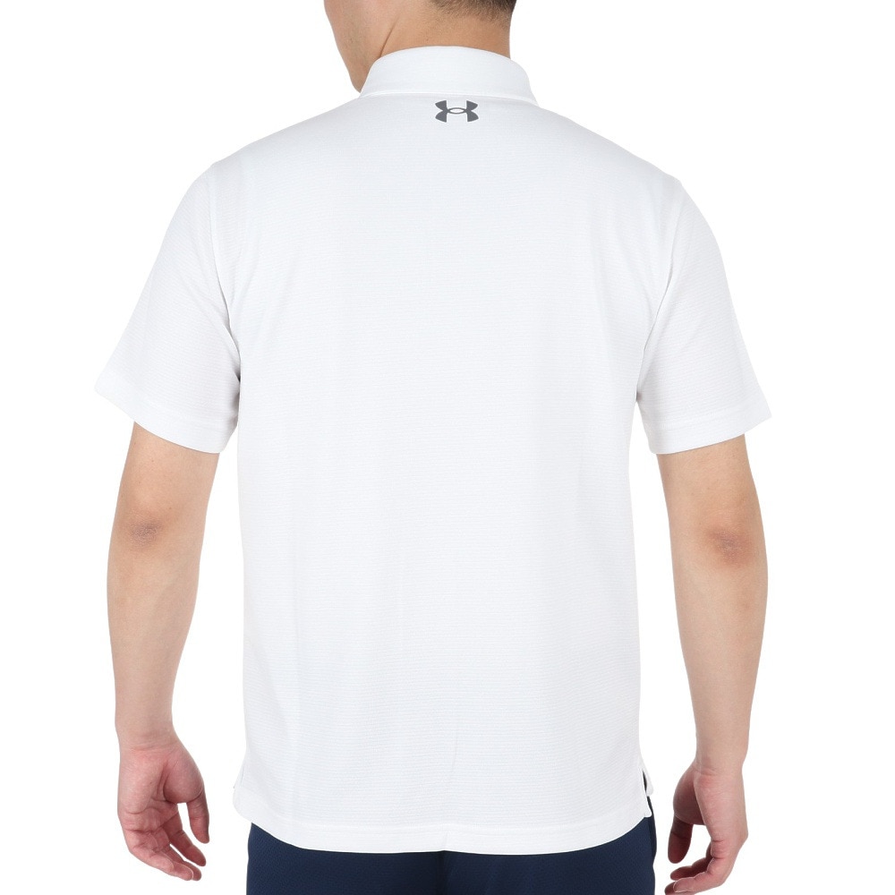 アンダーアーマー（UNDER ARMOUR）（メンズ）ゴルフ ポロシャツ メンズ テックポロシャツ 1290140 WHT/GPH/GPH GO