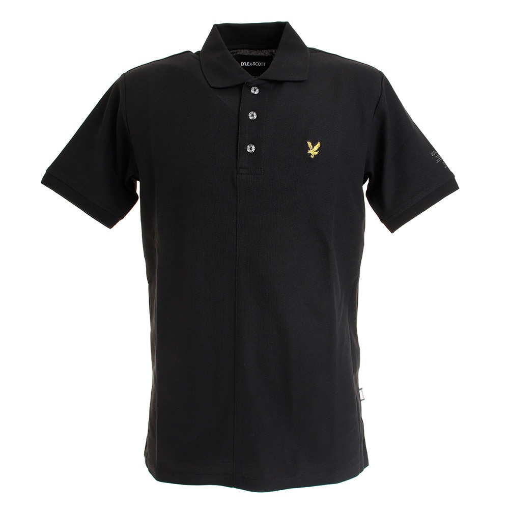 ライル＆スコット ゴルフウェア メンズ 半袖ポロシャツ LSM-9C-AP02-BLACK Ｌ 90 ウェアの画像