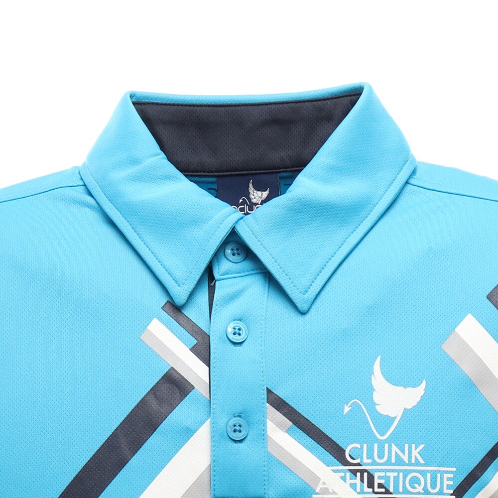 クランク｜ゴルフウェア トリコモチーフポロシャツ CL5HTG08 BLU - アウトドア・キャンプ用品はエルブレス