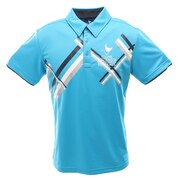 クランク（CLUNK）（メンズ）ゴルフウェア トリコモチーフポロシャツ CL5HTG08 BLU