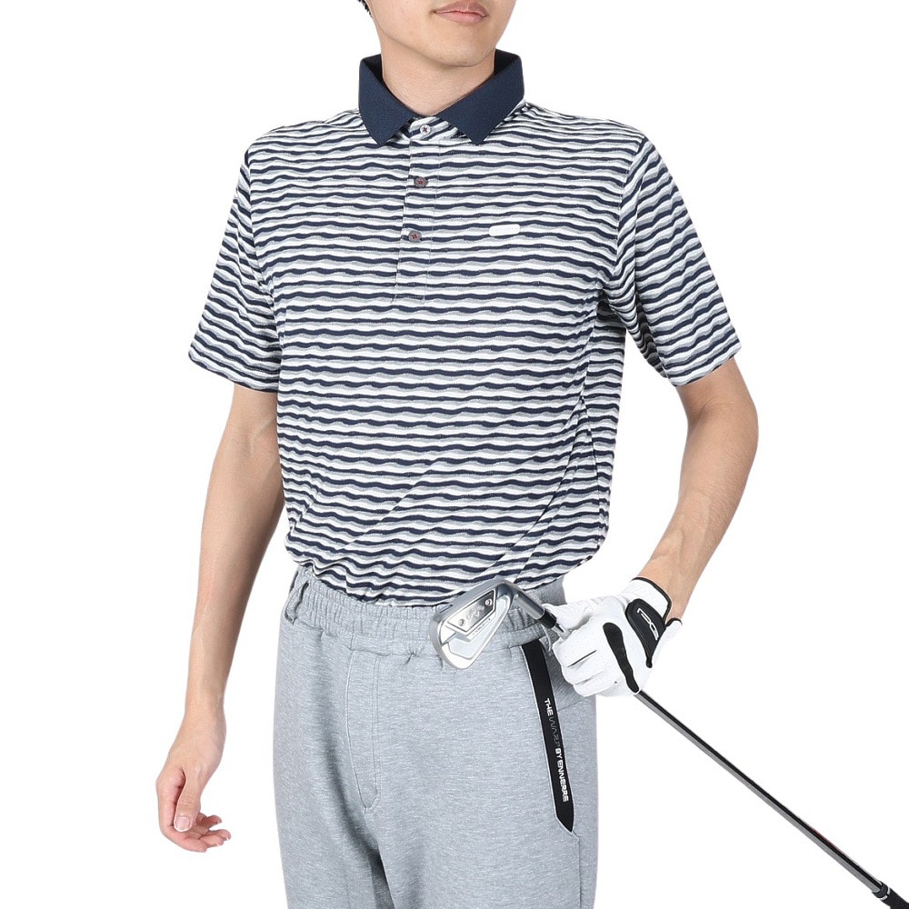 エピキュ ル ゴルフウェア バスクウェーブジャカード半袖シャツ 151-23841-004 ３Ｌ 10 ウェア画像