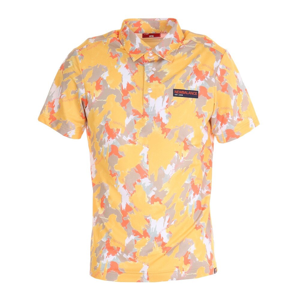 ニューバランス ゴルフウェア ペイントウォールプリント 半袖 カラーシャツ 012-1168015-151 Ｍ 28 ウェアの画像