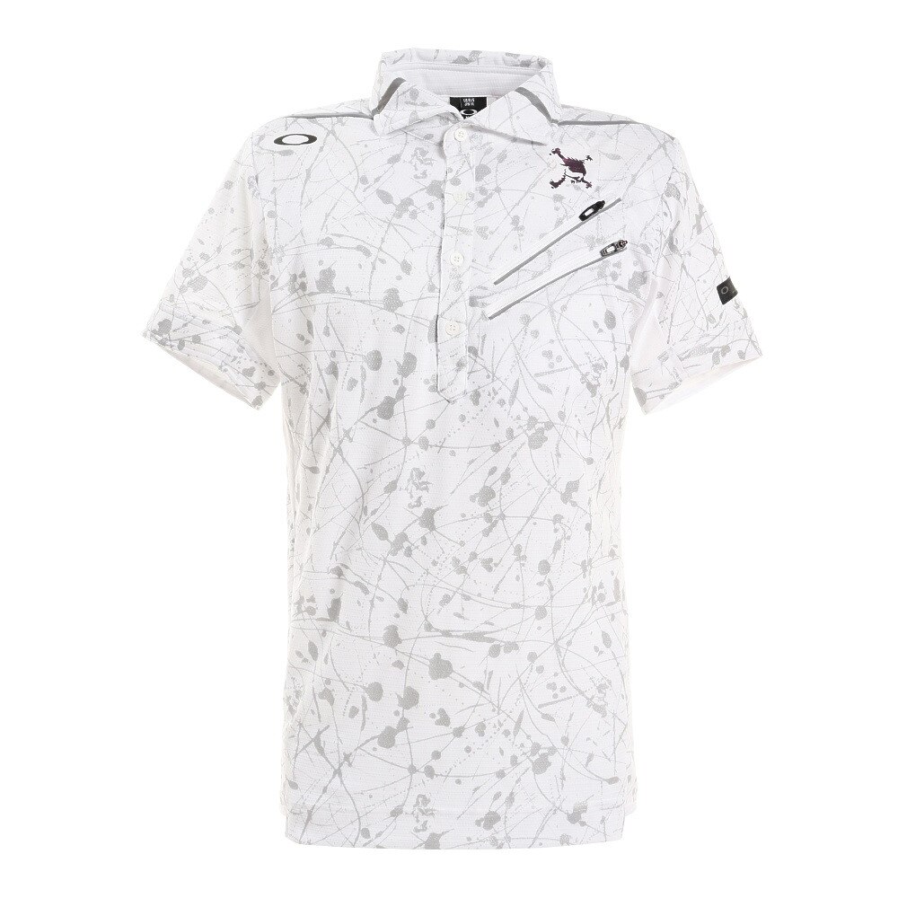  SKULL AURORA CALLIGRAPHIC SHIRT 半袖ポロシャツ FOA402481-01F