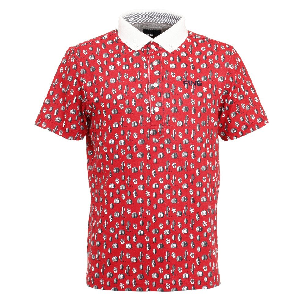  ボタンダウン 半袖ポロシャツ 621-1160007-100