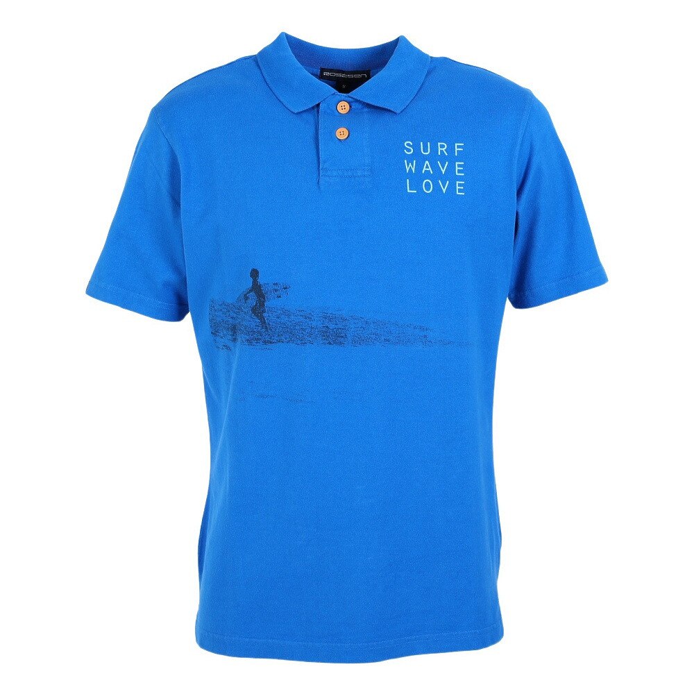 ロサンセン ゴルフウェア ポロシャツ メンズ U-SKEコラボ フォトプリントポロシャツ044-22445-096 Ｍ 40 ウェア画像