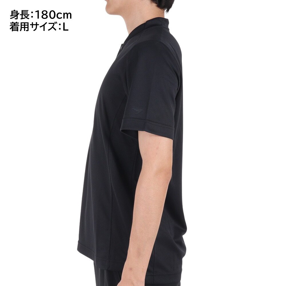 トミーアーマー（Tommy Armour）（メンズ）ゴルフウェア nanoguardヘンリーネックシャツ 403TA1NB8091 BLK★★★