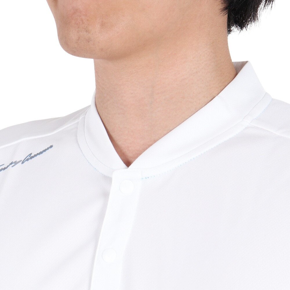 トミーアーマー（Tommy Armour）（メンズ）ゴルフウェア nanoguardヘンリーネックシャツ 403TA1NB8091WHT★★★