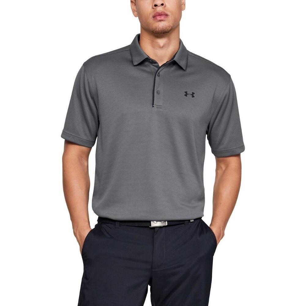 アンダーアーマー（UNDER ARMOUR）（メンズ）ゴルフウェア ポロシャツ メンズ テックポロシャツ 1290140 GPH/BLK/BLK AT