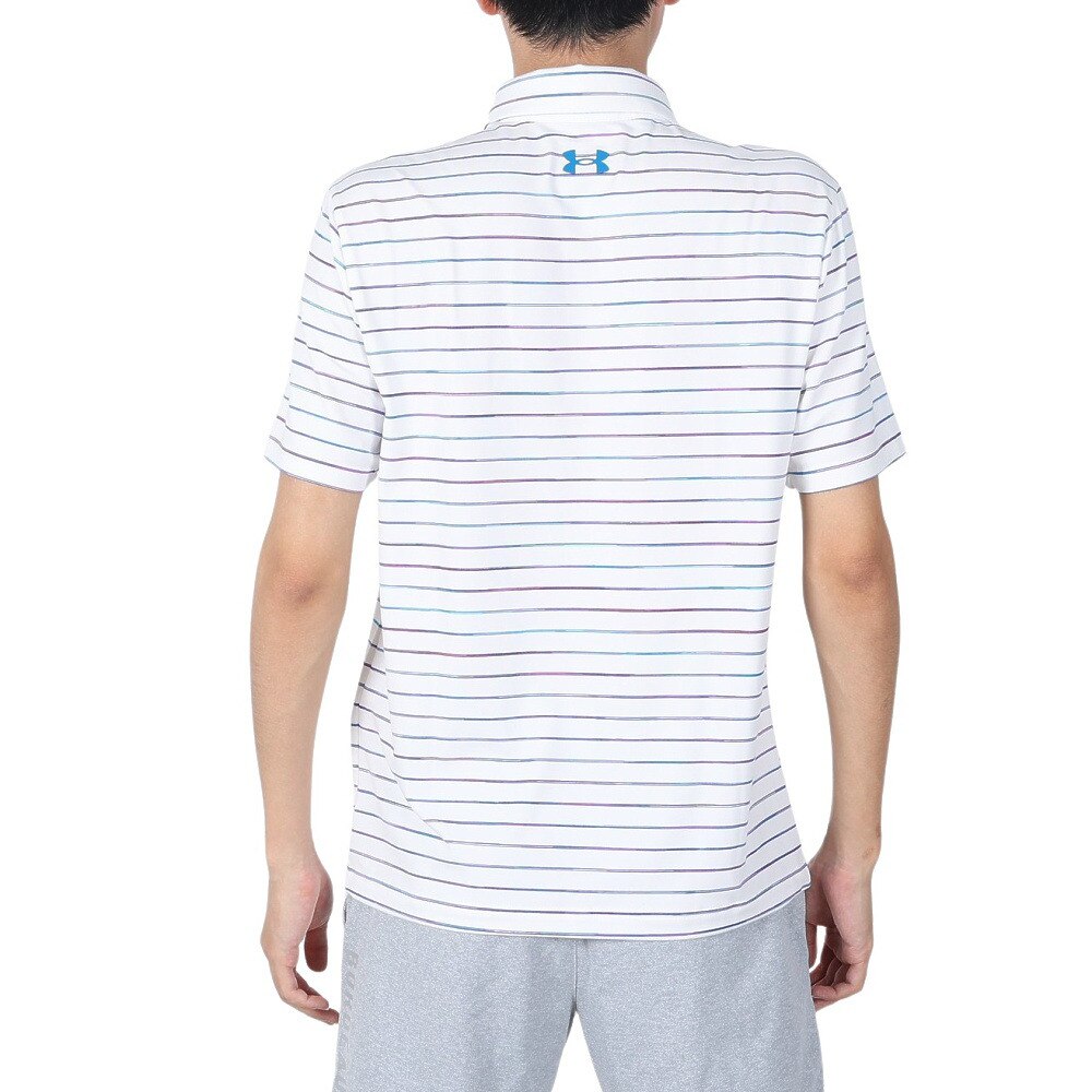 アンダーアーマー（UNDER ARMOUR）（メンズ）ゴルフウェア 春夏 吸汗速乾 UVカット 高通気 プレーオフ 半袖ポロシャツ2.0 1327037 140★★★