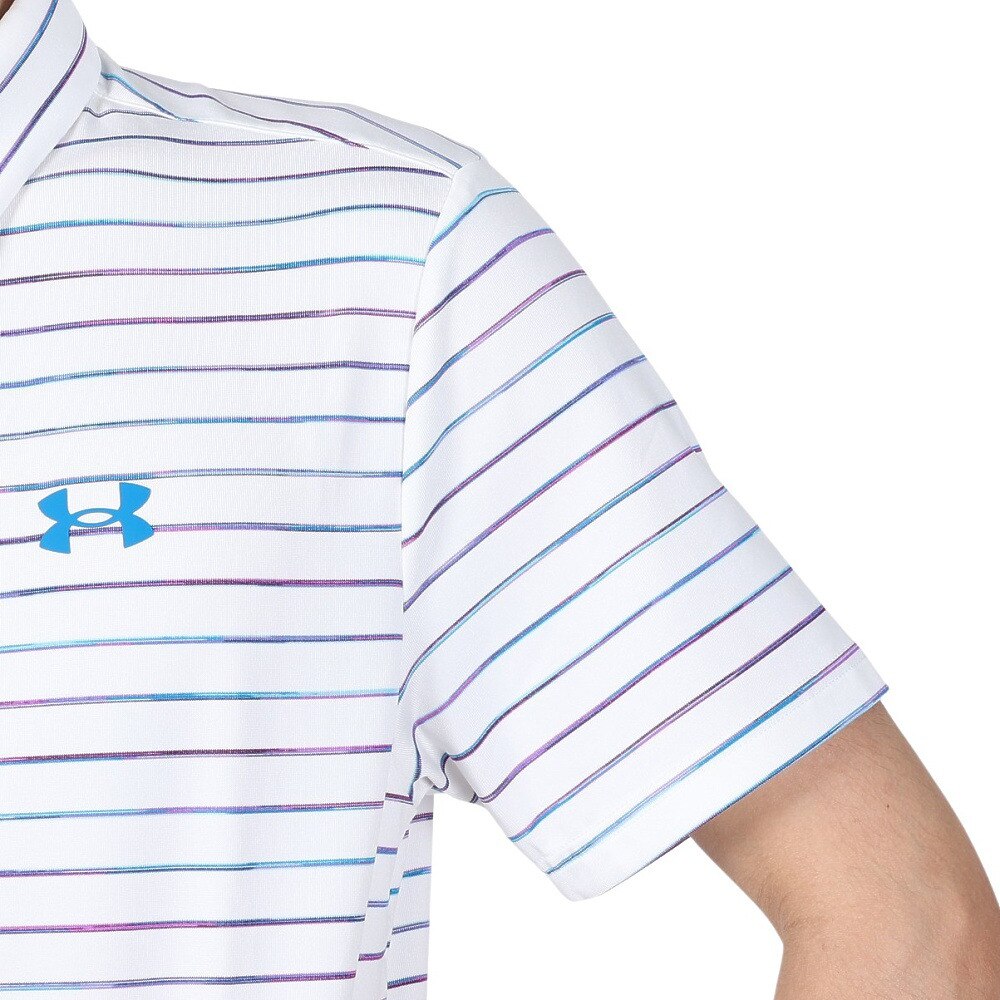 アンダーアーマー（UNDER ARMOUR）（メンズ）ゴルフウェア 春夏 吸汗速乾 UVカット 高通気 プレーオフ 半袖ポロシャツ2.0 1327037 140★★★