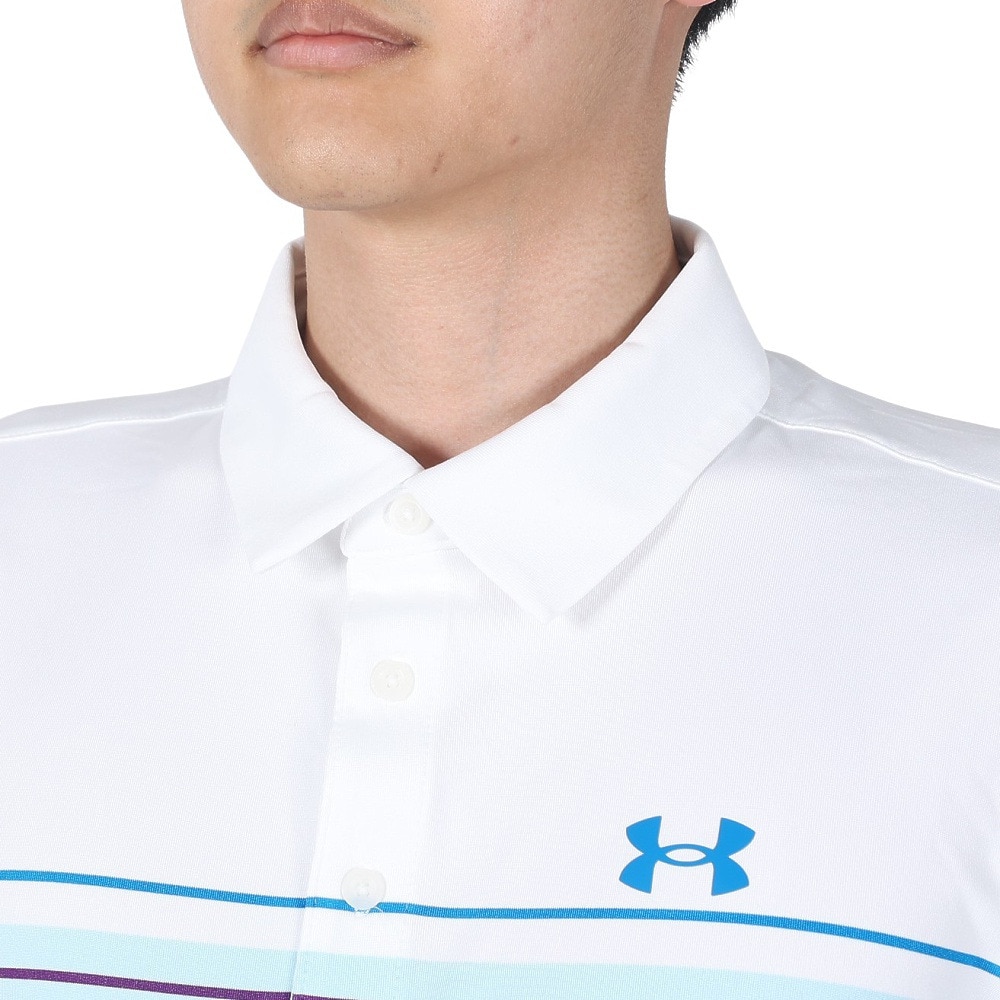アンダーアーマー（UNDER ARMOUR）（メンズ）ゴルフウェア 春夏 吸汗速乾 UVカット 高通気 プレーオフ 半袖ポロシャツ2.0 1327037 141