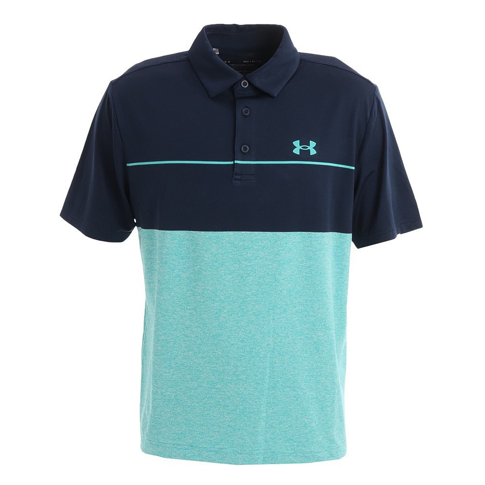 アンダーアーマー(UNDER ARMOUR)(メンズ)ゴルフウェア 春夏 吸汗速乾 UVカット 高通気 プレーオフ 半袖ポロシャツ2.0 1327037 467