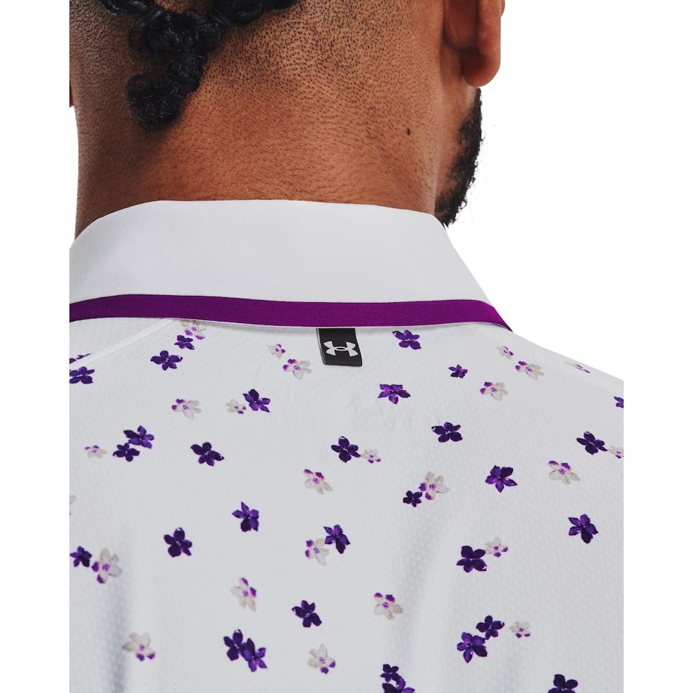 アンダーアーマー（UNDER ARMOUR）（メンズ）ゴルフウェア 半袖 速乾 アイソチル ポロ フローラル 1370091 100★★★