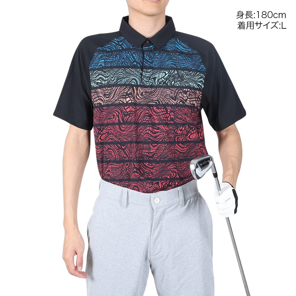 アンダーアーマー（UNDER ARMOUR）（メンズ）ゴルフウェア 吸汗速乾 ひんやり冷感 アイソチル 半袖ポロシャツ 1370093 001