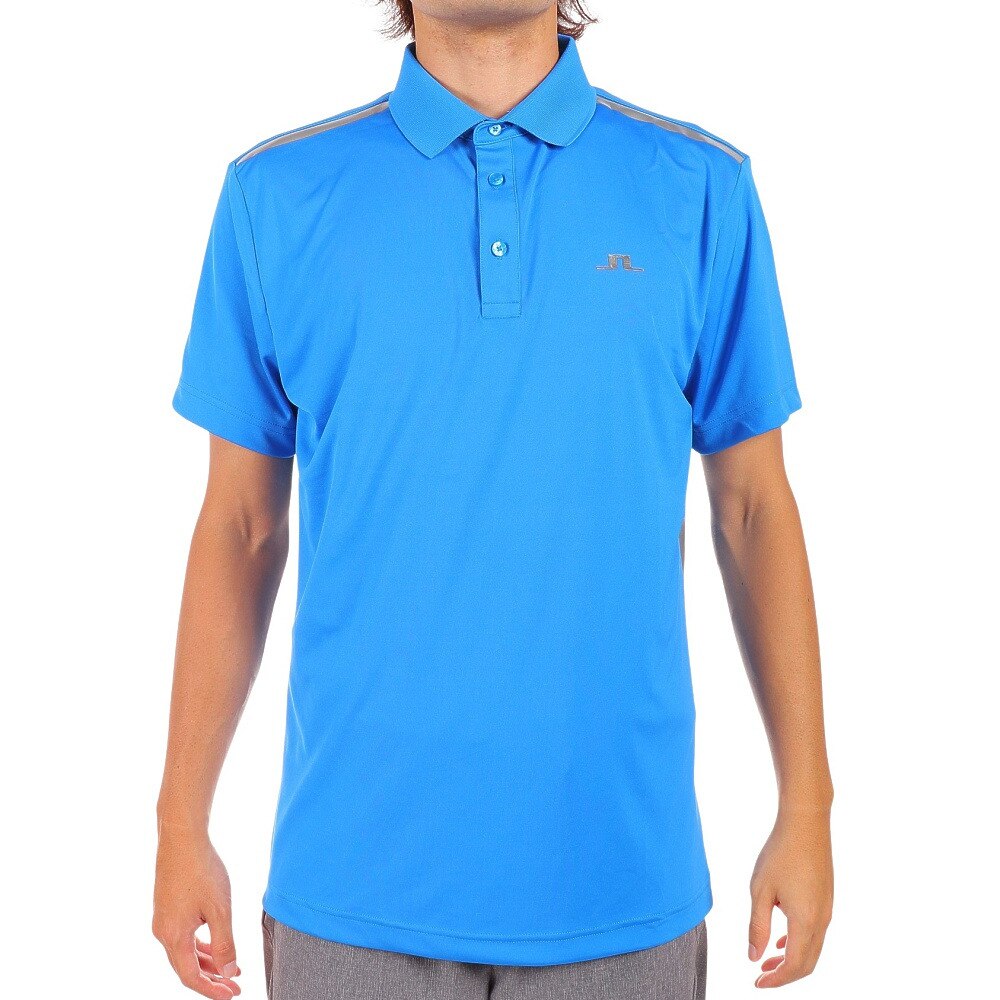 J.LINDEBERG（メンズ）ゴルフウェア 吸汗速乾 高通気 エコテックス ショルダーライン 半袖ポロシャツ 071-26348-097