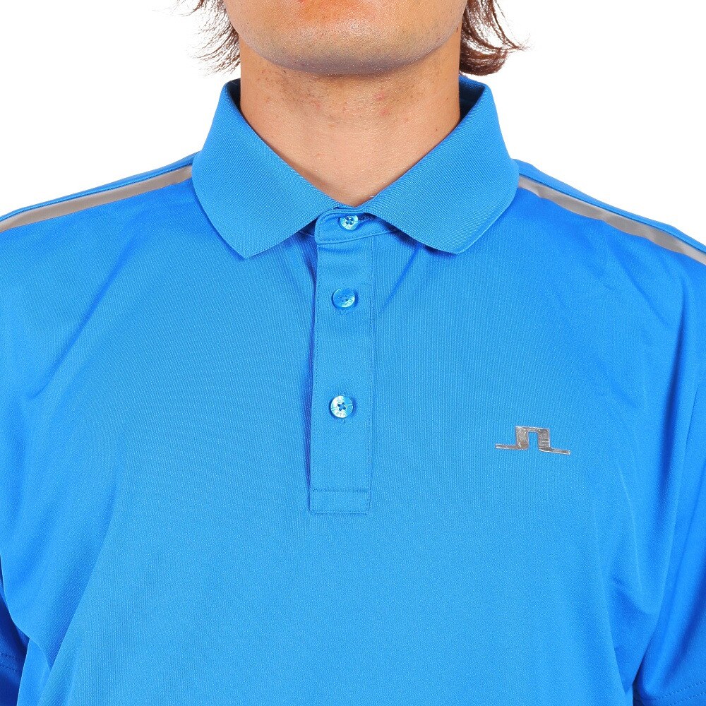 J.LINDEBERG（メンズ）ゴルフウェア 吸汗速乾 高通気 エコテックス ショルダーライン 半袖ポロシャツ 071-26348-097