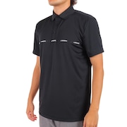 J.LINDEBERG（メンズ）ゴルフウェア  吸汗速乾 ストレッチ エコテックス フロントロゴテープ 半袖ポロシャツ 071-26351-019