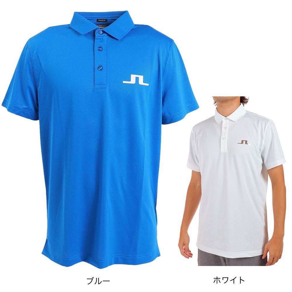 J.LINDEBERG（メンズ）ゴルフウェア 吸水 速乾 半袖ポロシャツ 071-26445-097