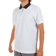 J.LINDEBERG（メンズ）ゴルフウェア 半袖 吸水 速乾 ジップアップシャツ 071-26450-004