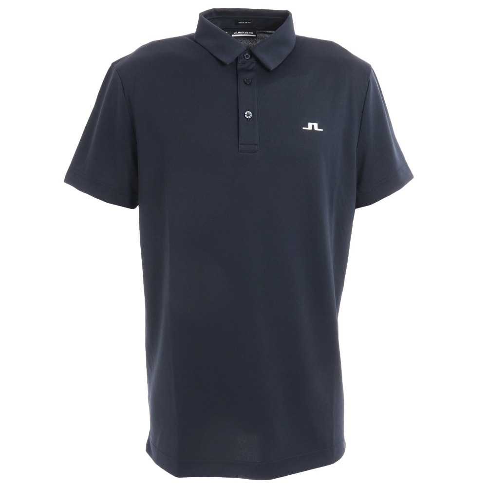Ｊリンドバーグ ゴルフウェア ブリッジモノグラムポロシャツ 071-26452-098 Ｌ 48 ゴルフの画像