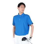 J.LINDEBERG（メンズ）ゴルフウェア  吸汗速乾 UVカット 高通気 エコテックス 袖ロゴ 半袖ポロシャツ 071-26453-097