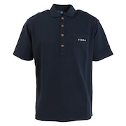 フィドラ（FIDRA）（メンズ）ゴルフウェア シアサッカー半袖ポロシャツ FD5MTG27 NVY