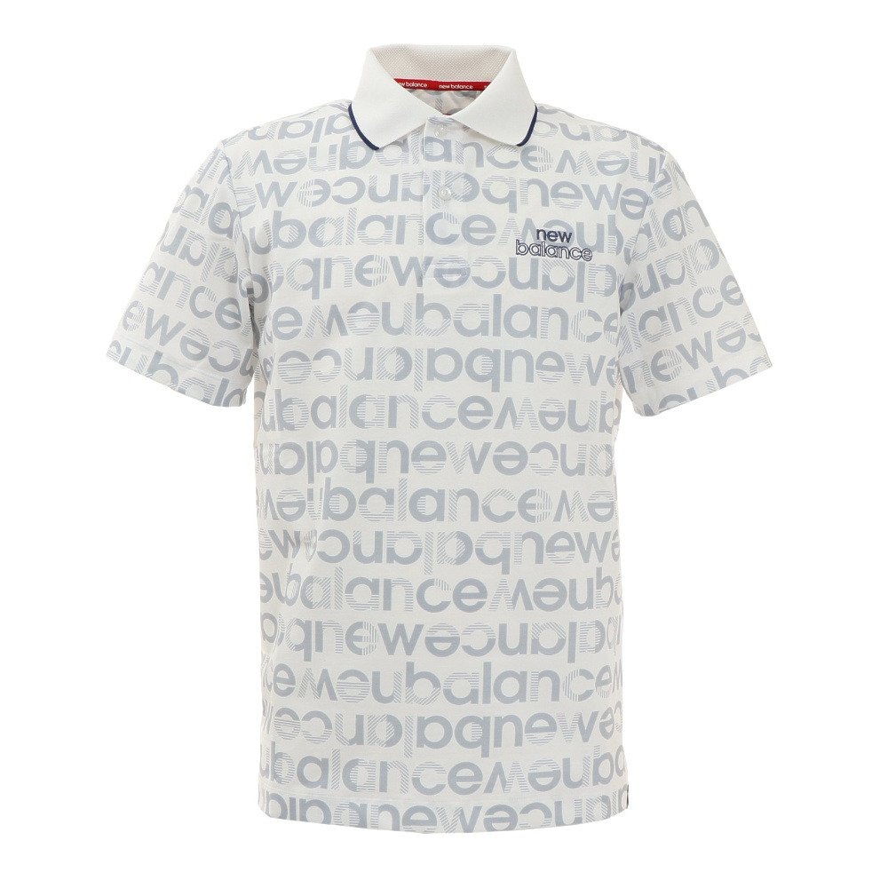 ニューバランス ニューバランス New Balance メンズ ゴルフウェア 吸汗速乾 ロゴタイポグラフィ 半袖ポロシャツ 012 030 スポーツ用品はスーパースポーツゼビオ