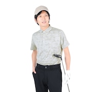 パフォーマンスギア（PG）（メンズ）ゴルフウェア 吸汗 速乾 消臭 半袖 ポロシャツ ジャガード織り 403PG22EG2035 LGRY