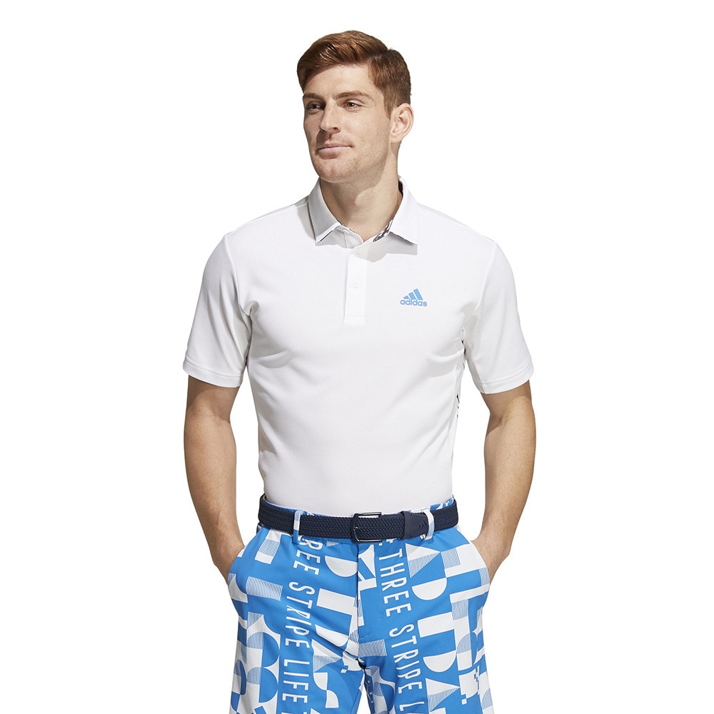＜ヴィクトリアゴルフ＞ ａｄｉｄａｓ（並） ゴルフウェア サイドワーディング 半袖グラフィックシャツ ZQ877-HA0232W Ｍ 10 ゴルフ