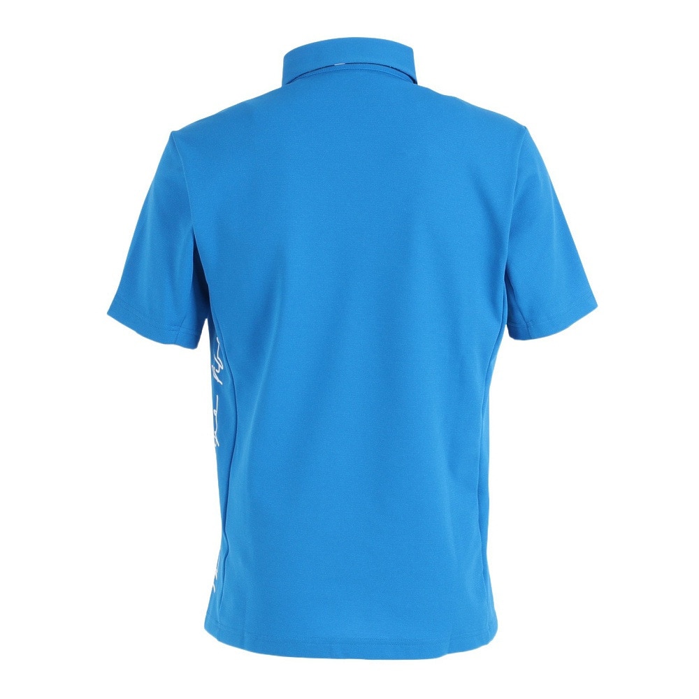 アディダス（adidas）（メンズ）ゴルフウェア サイドワーディング 半袖グラフィックシャツ ZQ877-HA0234BBL