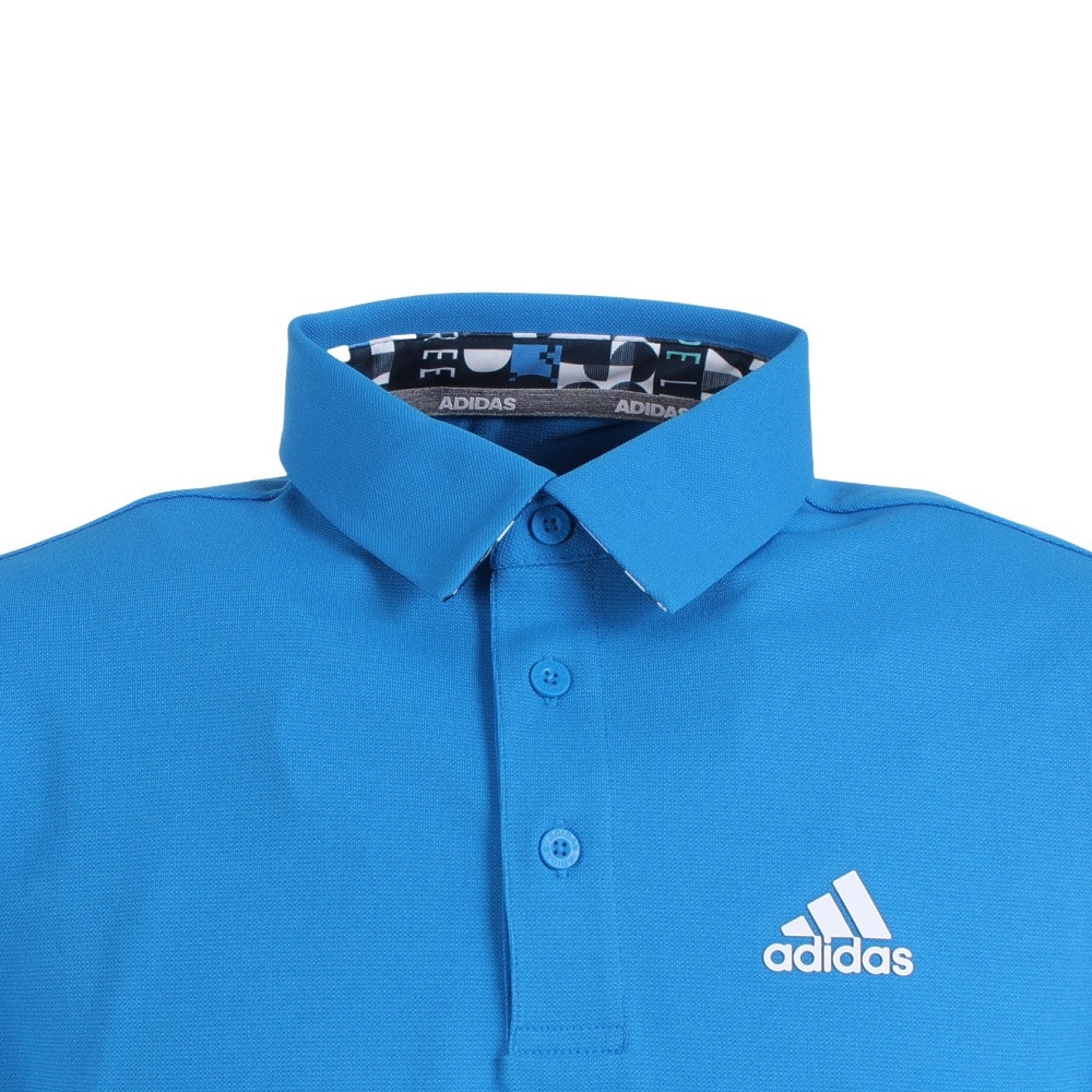 アディダス（adidas）（メンズ）ゴルフウェア サイドワーディング 半袖グラフィックシャツ ZQ877-HA0234BBL