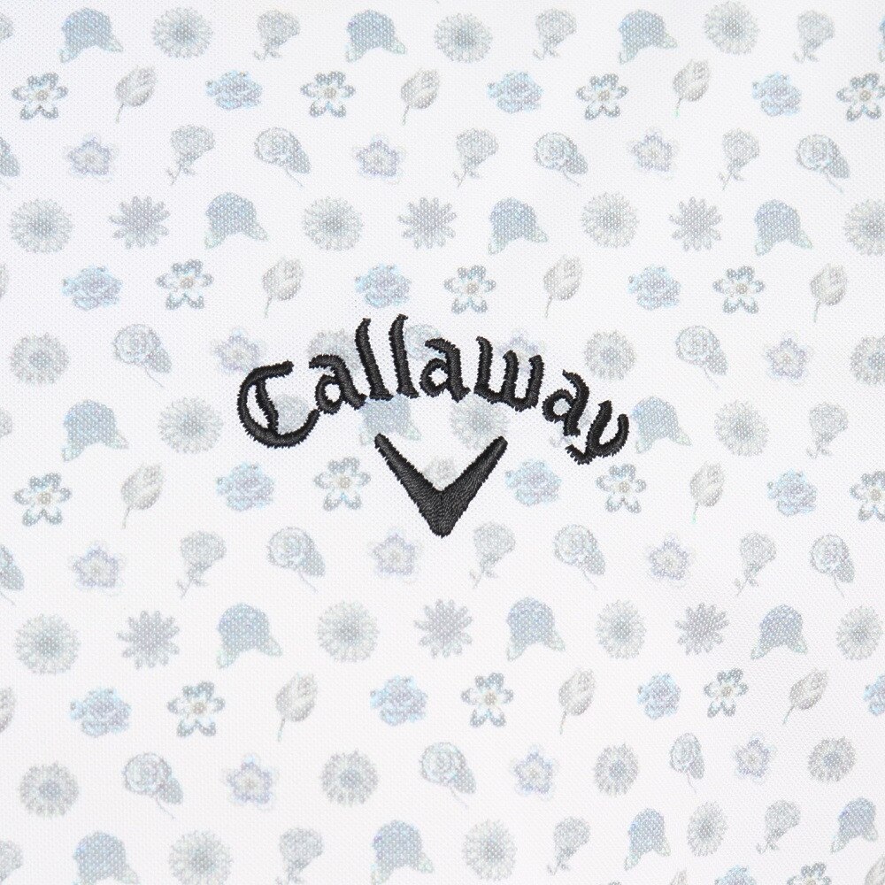 キャロウェイ（CALLAWAY）（メンズ）ゴルフウェア スモールフラワープリント鹿の子 半袖シャツ C22134113-1030