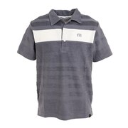 ゴルフウェア パイルストライプ半袖ポロシャツ 7AF029 0CHA