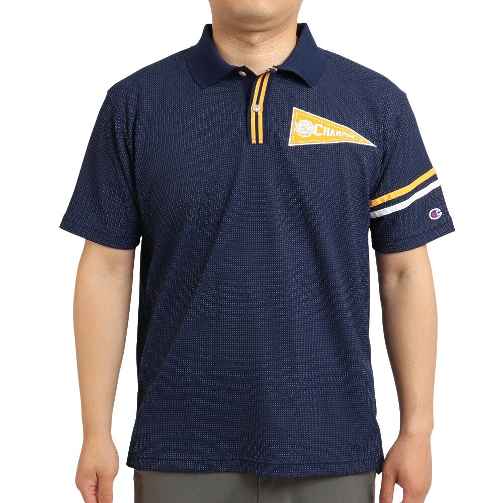 チャンピオン｜チャンピオン（CHAMPION）（メンズ）ゴルフウェア 春夏 吸汗速乾 UVカット 高通気 半袖ポロシャツ C3-VG310 370  ゴルフ用品はヴィクトリアゴルフ