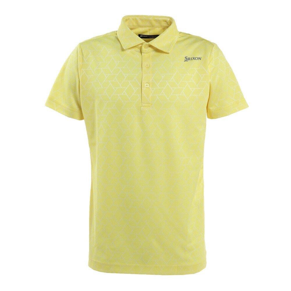 SRIXON ゴルフウェア 春夏 吸汗速乾 UVカット クロスブライトジャカード 半袖ポロシャツ RGMTJA07 YL00 Ｍ 20 ゴルフの画像