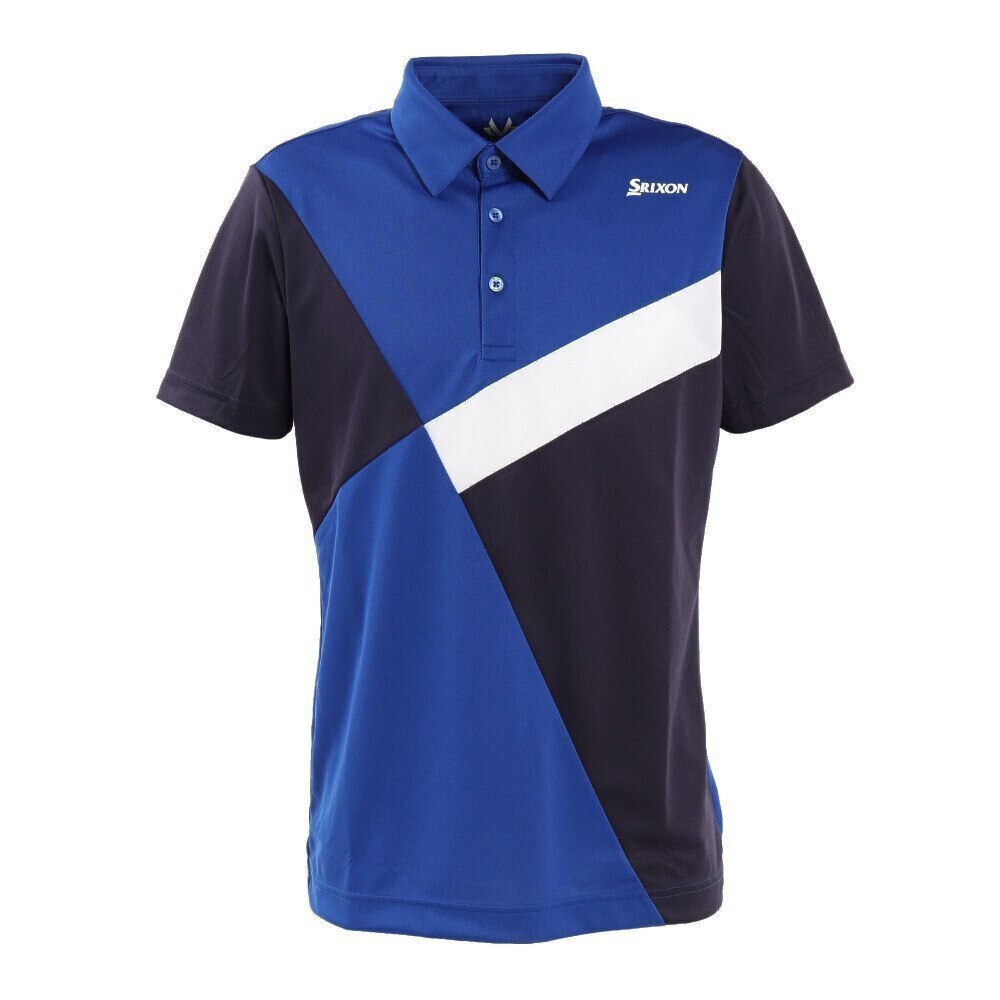 SRIXON ゴルフウェア カラーブロック プロモデル 半袖ポロシャツ RGMTJA20 BL00 Ｍ 40 ゴルフ画像