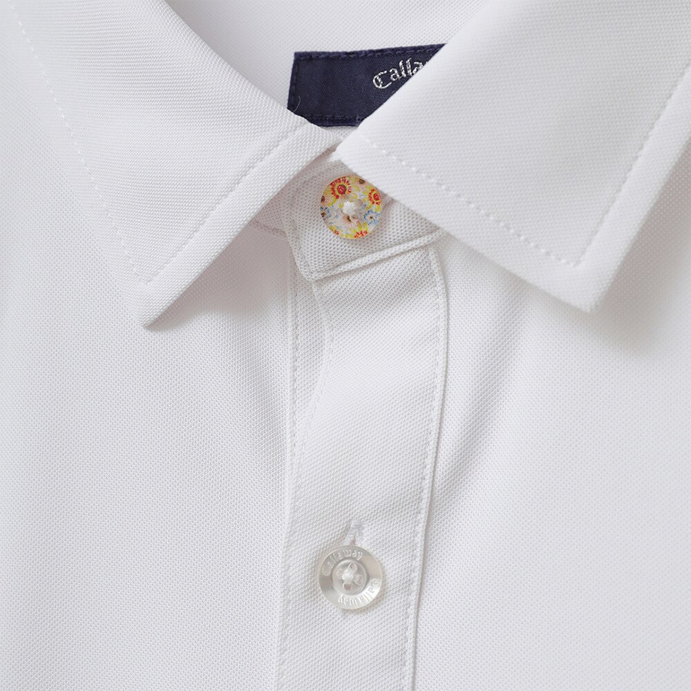 キャロウェイ（CALLAWAY）（メンズ）ゴルフウェア 吸汗 速乾 花柄 フラワープリントカノコ 半袖 ポロシャツ C22134106-1030