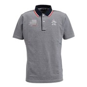 マンシングウエア（MUNSING WEAR）（メンズ）ゴルフウェア バーズアイ鹿の子半袖シャツ MGMTJA02CH NV00