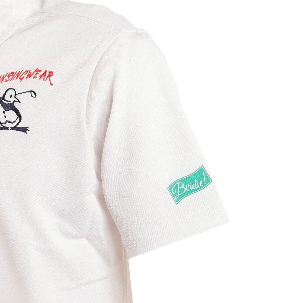 マンシングウエア（MUNSING WEAR）（メンズ）ゴルフウェア スイングペンギンモチーフ半袖シャツ MGMTJA05CH WH00