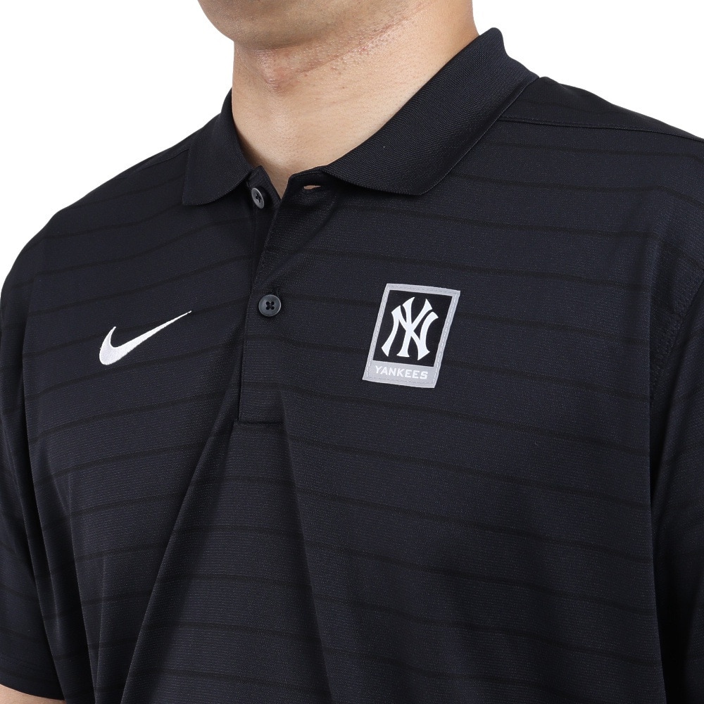 ナイキ（NIKE）（メンズ）ゴルフウェア 半袖 ニューヨーク・ヤンキース ストライプ ポロシャツ NACE-11DD-NK-KT8