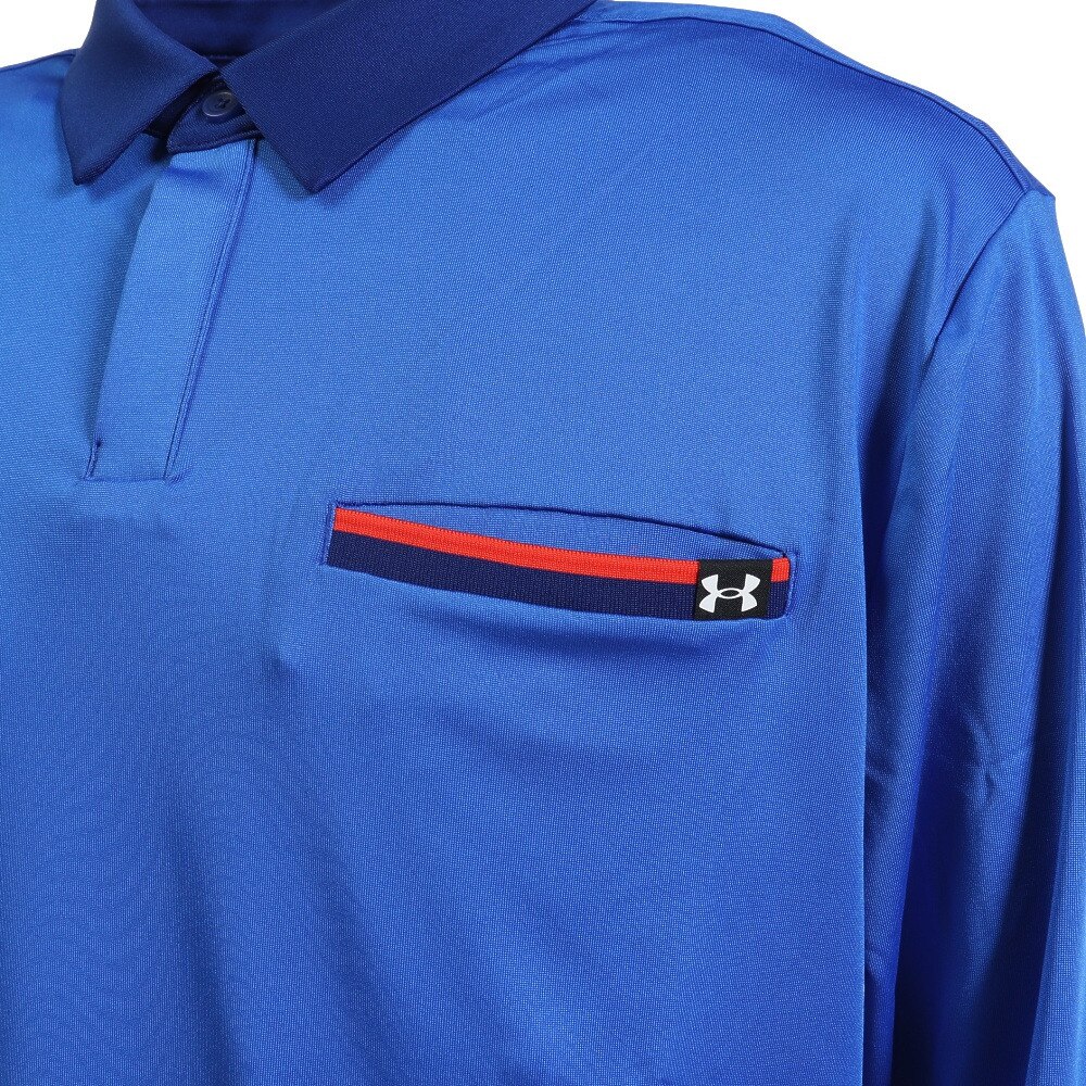アンダーアーマー（UNDER ARMOUR）（メンズ）ゴルフウェア 長袖 ストレッチ 吸汗 速乾 抗菌 防臭 UV プレーオフ2.0 ポロシャツ 1373687 486★★★