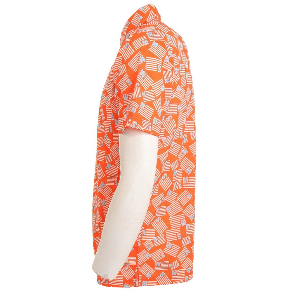 マンシングウエア（MUNSING WEAR）（メンズ）ゴルフウェア 星条旗プリント半袖シャツ MGMTJA03CH OR00