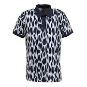 クロススポーツウエア（Cross Sportswear）（メンズ）ゴルフウェア 速乾 BLURRY 半袖 ポロシャツ 1321921-498