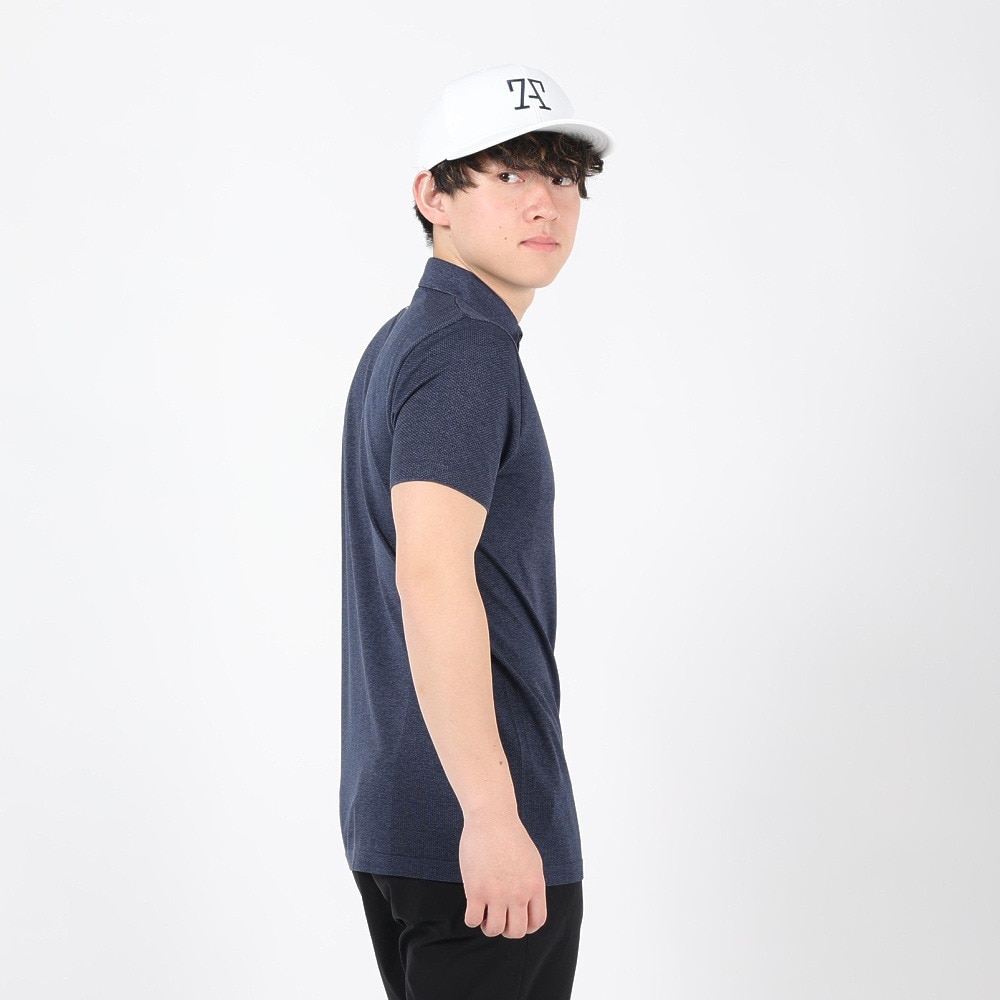 トミーアーマー（Tommy Armour）（メンズ）ゴルフウェア 吸汗 速乾 接触冷感 クール 半袖ジャガード シャツ TATS22S032056 NVY