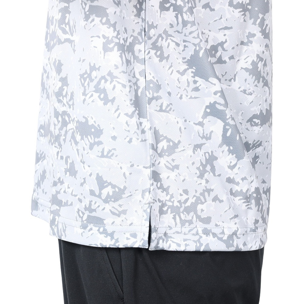 フィドラ（FIDRA）（メンズ）ゴルフウェア 冷感 吸汗速乾 氷撃プリント 半袖ポロシャツ FD5MTG32 GRY.