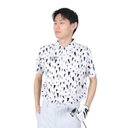クランク（CLUNK）（メンズ）ゴルフウェア 冷感 吸汗速乾 氷撃グラデMG 半袖ポロシャツ CL5MTG20 NVY.