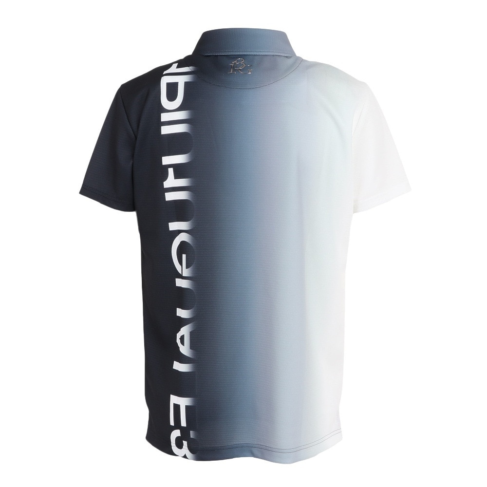 ウノ ピゥ ウノ ウグァーレ トレ（1PIU1UGUALE3）（メンズ）ゴルフウェア GRADATION 半袖ポロシャツ GRT084 BLK